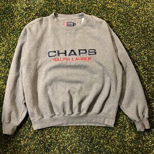 Chaps Ralph Lauren Vintage Grey Pullover (M)